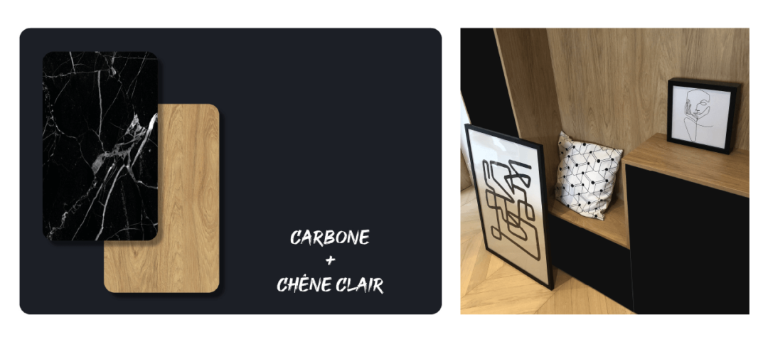Carbone + Chêne Clair